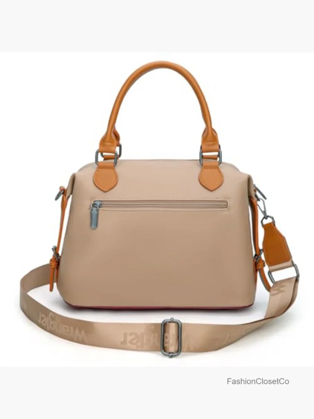 Doctor Satchel Barrel Handbag with Shoulder Strap Top Handle Purse Faux Leather